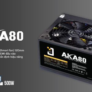 Bộ Nguồn Máy Tính Công Xuất Thực 500W JETEK AKA A80